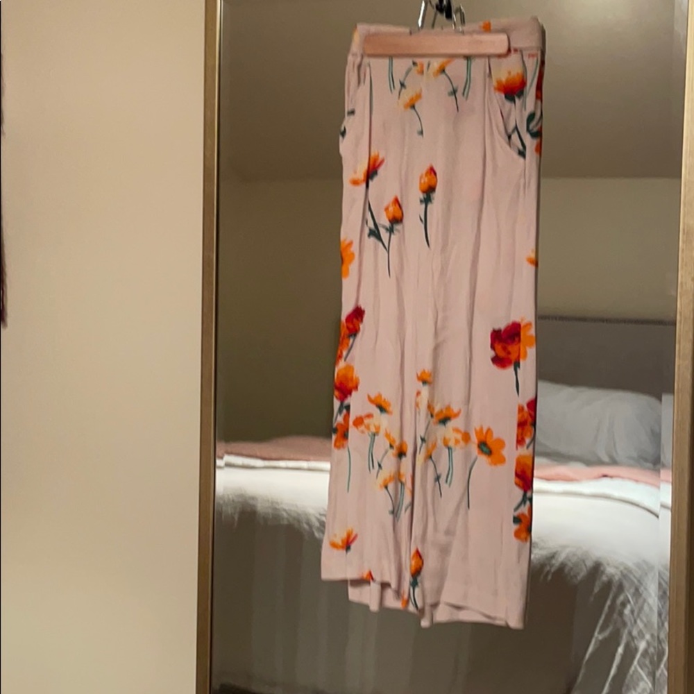 Wilfred wide leg floral trousers